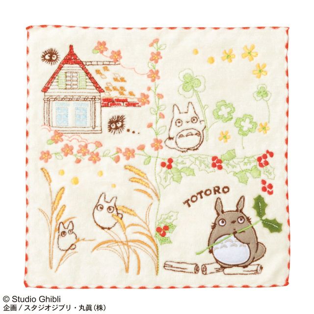 タオルハンカチ] となりのトトロ 花ごよみ | 丸眞オンラインショップ