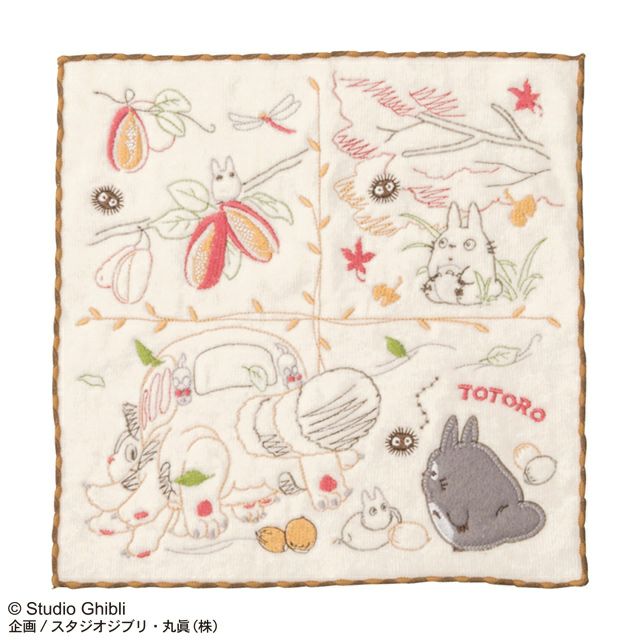 タオルハンカチ] となりのトトロ 秋のいろどり | 丸眞オンラインショップ