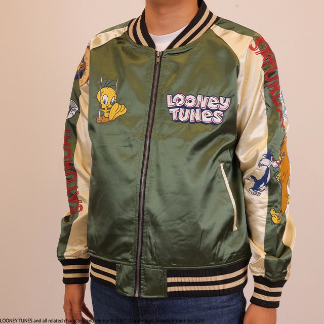 キャラジャン スカジャン(L)] ルーニー・テューンズ ティービー