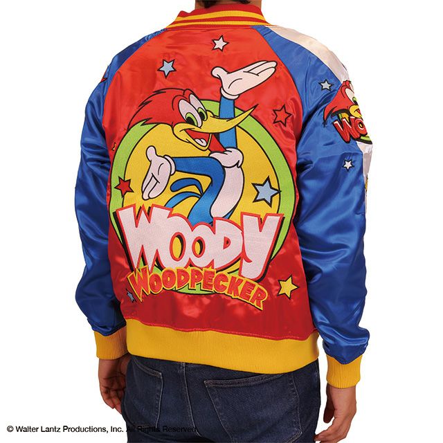 キャラジャン スカジャン(L)] ウッディー・ウッドペッカー ファニー