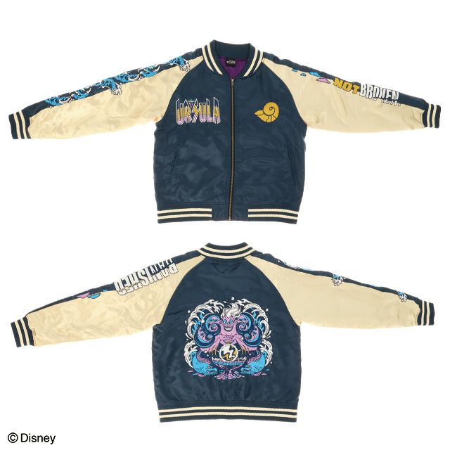 希少 未使用タグ付【ヴィランズ】ディズニー×丸眞 スカジャン 刺繍 中綿 L キャラジャン スカジャン(L)] ディズニーヴィランズ ワールドツアー