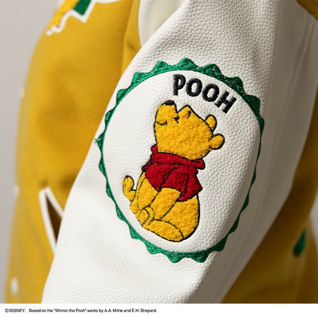 未使用級✨くまのプーさん スカジャン ディズニー キャラジャン スタジャン(L)] くまのプーさん マイルドハニー | 丸眞