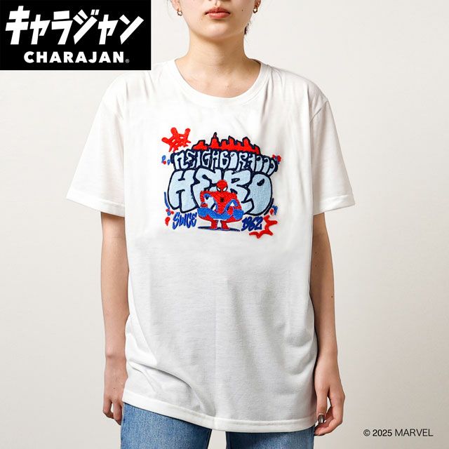 キャラジャン アロハシャツ（M)] MARVEL スパイダーマン マイヒーロー