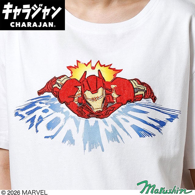 キャラジャン Tシャツ(L)] MARVEL アイアンマン インビンシブル | 丸眞