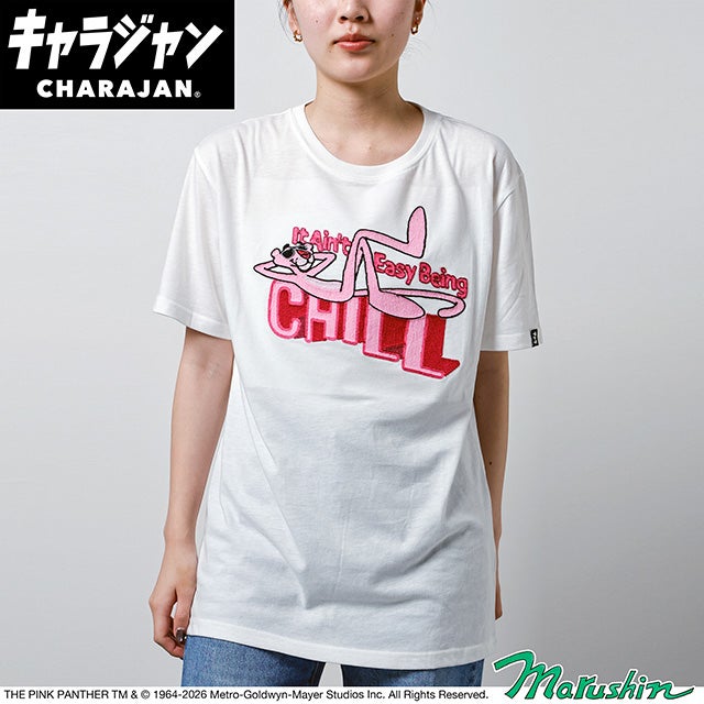 キャラジャン Tシャツ(L)] ピンクパンサー ピンクパンサー ピンク