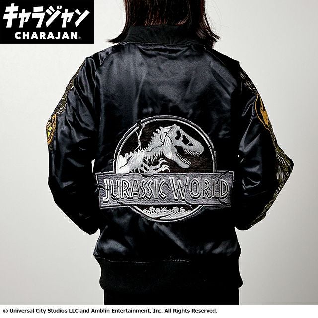 [スタジャン(L)] ジュラシック・ワールド 映画 ジュラシックワールド スカジャン Lサイズのみの展開 ユニ