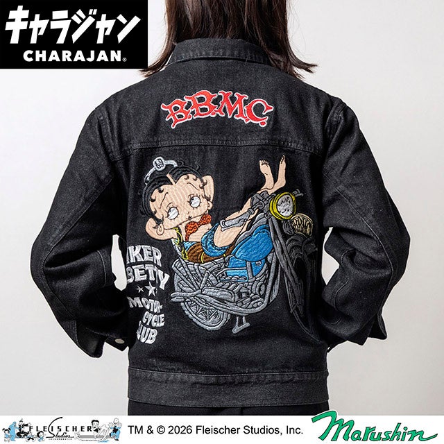【lisa】【美品】【新品未使用】【ベティブープ】ジャンバー Ｇジャン キャラジャン ジージャン(M)] ベティー ブープ ベティー ブープTM